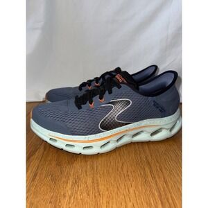 Skechers GOwalk Slip-ins Gray Orange Athletic Walking‎ Shoes